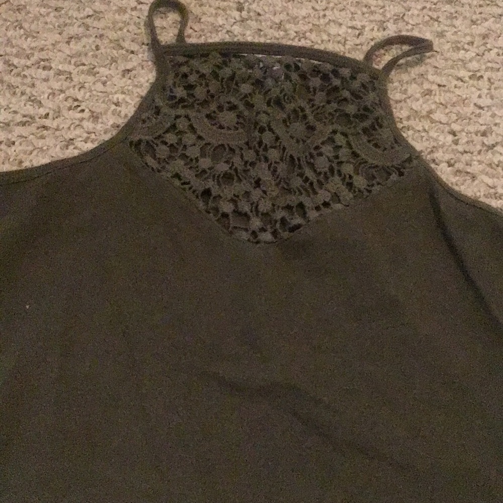 Green crop top